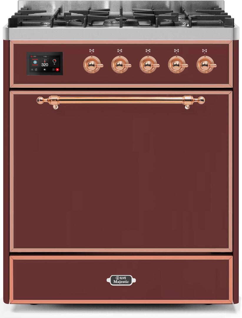 ILVE - 30" Magestic II Series Freestanding Dual Fuel Range - Solid Door(s)- Natural Gas ILVE - 30" Magestic II Series Freestanding Dual Fuel Range - Solid Door(s)- Natural Gas