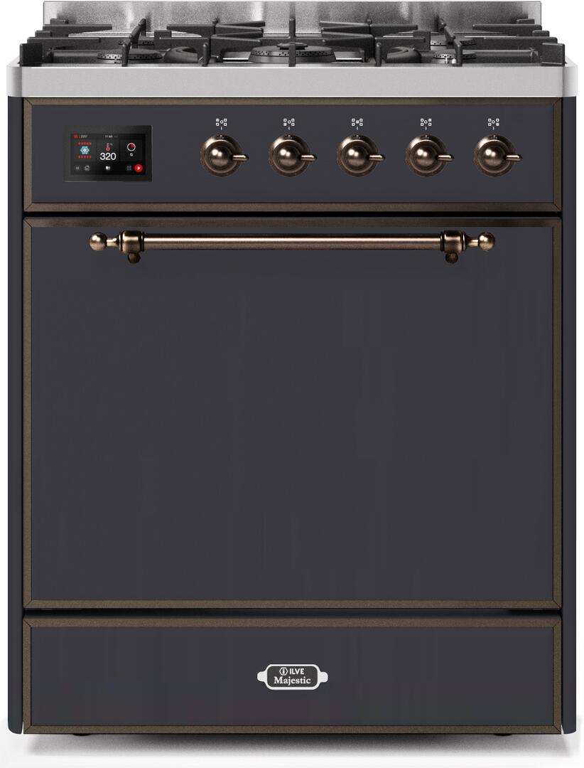 ILVE - 30" Magestic II Series Freestanding Dual Fuel Range - Solid Door(s)- Natural Gas ILVE - 30" Magestic II Series Freestanding Dual Fuel Range - Solid Door(s)- Natural Gas