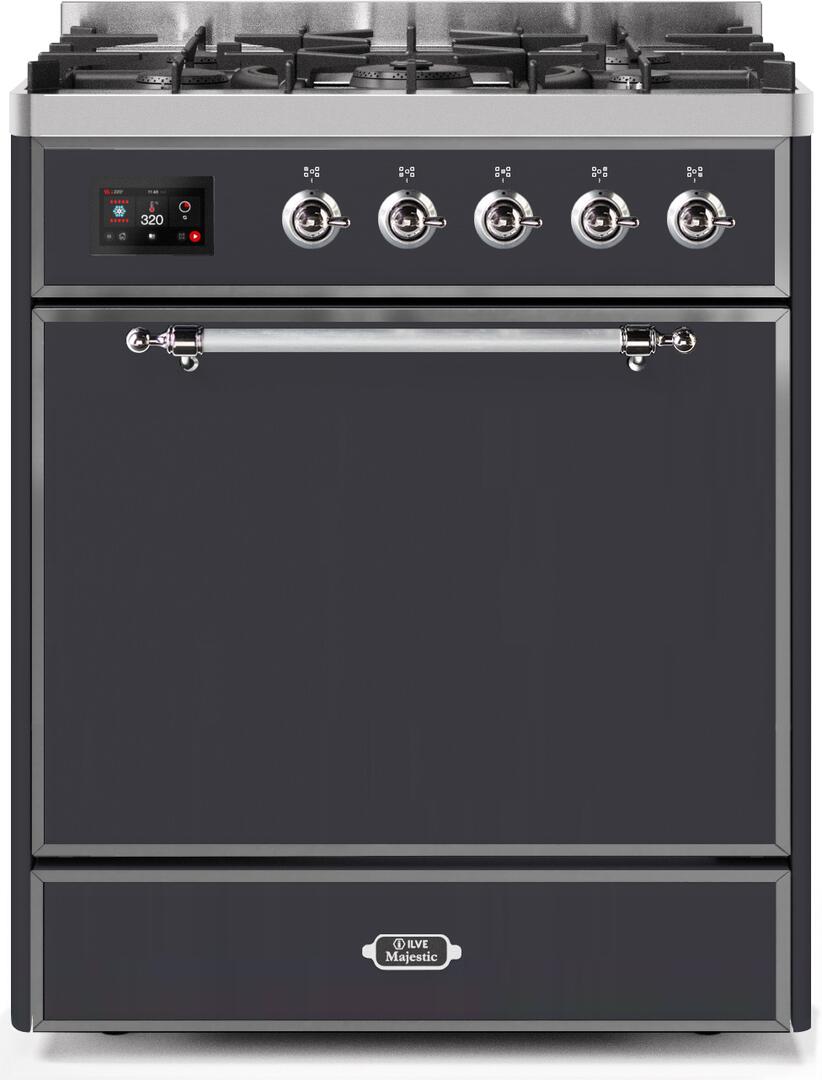 ILVE - 30" Magestic II Series Freestanding Dual Fuel Range - Solid Door(s)- Natural Gas ILVE - 30" Magestic II Series Freestanding Dual Fuel Range - Solid Door(s)- Natural Gas