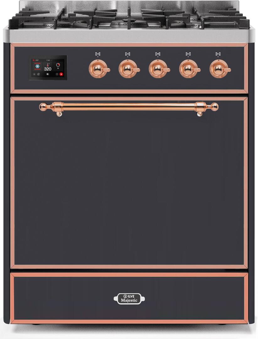 ILVE - 30" Magestic II Series Freestanding Dual Fuel Range - Solid Door(s)- Natural Gas ILVE - 30" Magestic II Series Freestanding Dual Fuel Range - Solid Door(s)- Natural Gas