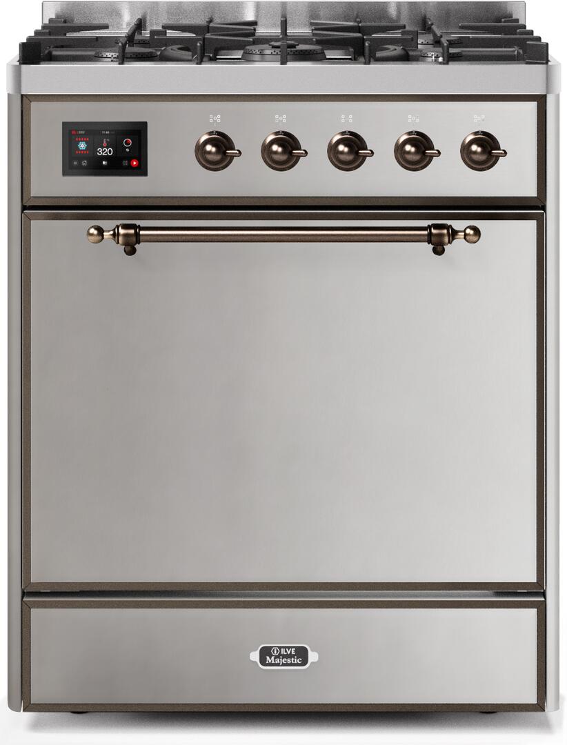 ILVE - 30" Magestic II Series Freestanding Dual Fuel Range - Solid Door(s)- Natural Gas ILVE - 30" Magestic II Series Freestanding Dual Fuel Range - Solid Door(s)- Natural Gas