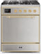 ILVE - 30" Magestic II Series Freestanding Dual Fuel Range - Solid Door(s)- Natural Gas