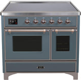 ILVE - 40" Magestic II Series Freestanding Electric Induction Range - Double Oven - Glass Door(s) - Warming Drawer ILVE - 40" Magestic II Series Freestanding Electric Induction Range - Double Oven - Glass Door(s) - Warming Drawer