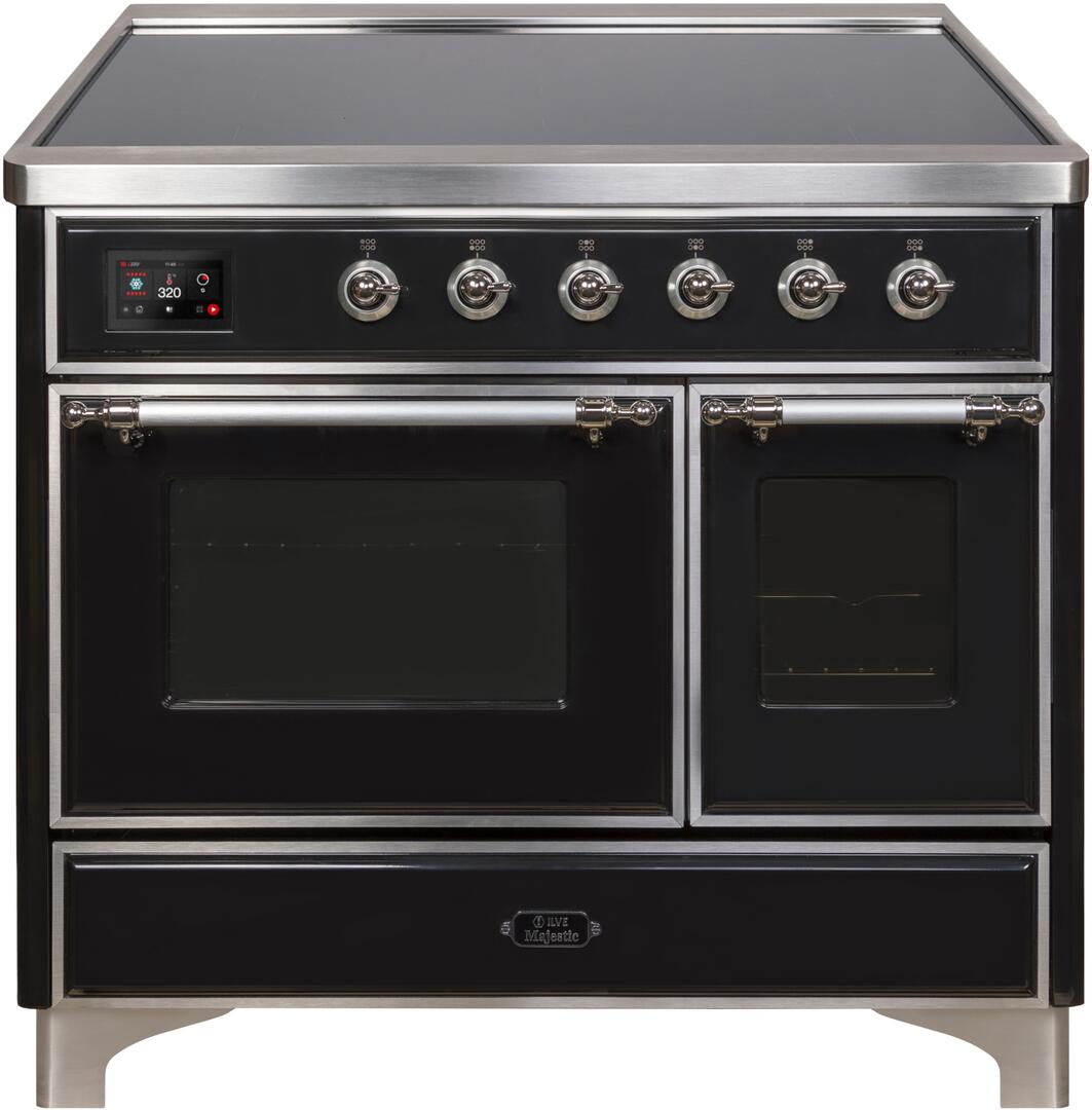 ILVE - 40" Magestic II Series Freestanding Electric Induction Range - Double Oven - Glass Door(s) - Warming Drawer ILVE - 40" Magestic II Series Freestanding Electric Induction Range - Double Oven - Glass Door(s) - Warming Drawer
