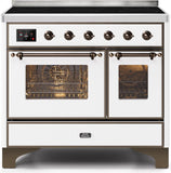 ILVE - 40" Magestic II Series Freestanding Electric Induction Range - Double Oven - Glass Door(s) - Warming Drawer ILVE - 40" Magestic II Series Freestanding Electric Induction Range - Double Oven - Glass Door(s) - Warming Drawer