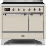 ILVE - 40" Magestic II Series Freestanding Electric Induction Range - Double Oven - Solid Door(s) - Warming Drawer ILVE - 40" Magestic II Series Freestanding Electric Induction Range - Double Oven - Solid Door(s) - Warming Drawer