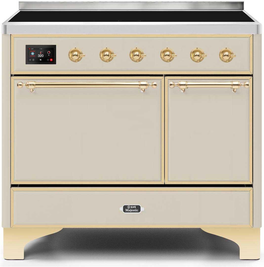 ILVE - 40" Magestic II Series Freestanding Electric Induction Range - Double Oven - Solid Door(s) - Warming Drawer ILVE - 40" Magestic II Series Freestanding Electric Induction Range - Double Oven - Solid Door(s) - Warming Drawer