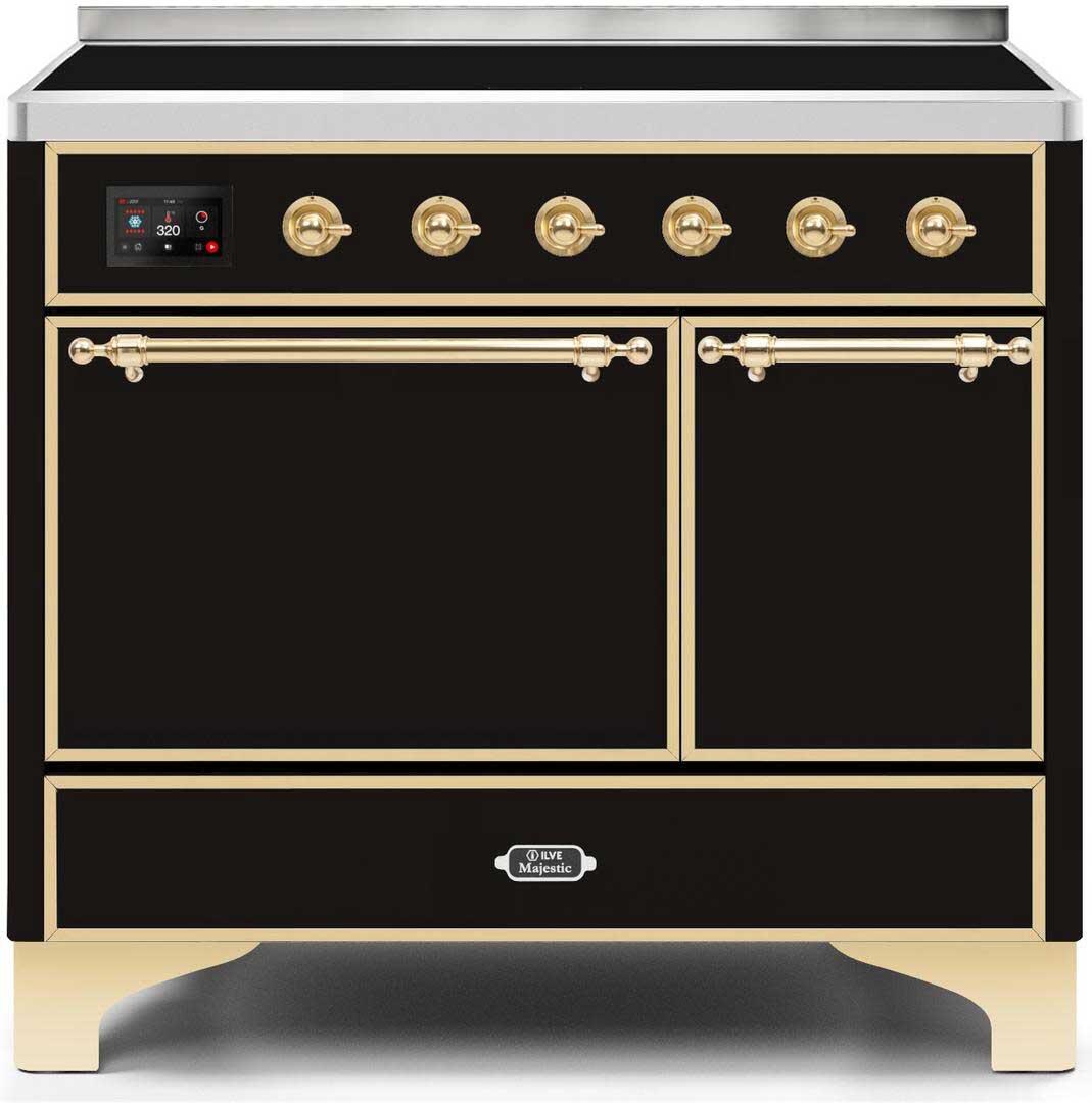 ILVE - 40" Magestic II Series Freestanding Electric Induction Range - Double Oven - Solid Door(s) - Warming Drawer ILVE - 40" Magestic II Series Freestanding Electric Induction Range - Double Oven - Solid Door(s) - Warming Drawer