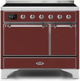 ILVE - 40" Magestic II Series Freestanding Electric Induction Range - Double Oven - Solid Door(s) - Warming Drawer ILVE - 40" Magestic II Series Freestanding Electric Induction Range - Double Oven - Solid Door(s) - Warming Drawer