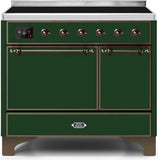 ILVE - 40" Magestic II Series Freestanding Electric Induction Range - Double Oven - Solid Door(s) - Warming Drawer ILVE - 40" Magestic II Series Freestanding Electric Induction Range - Double Oven - Solid Door(s) - Warming Drawer