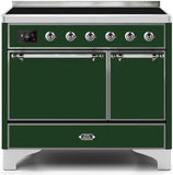 ILVE - 40" Magestic II Series Freestanding Electric Induction Range - Double Oven - Solid Door(s) - Warming Drawer ILVE - 40" Magestic II Series Freestanding Electric Induction Range - Double Oven - Solid Door(s) - Warming Drawer
