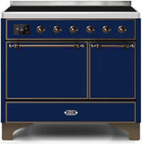 ILVE - 40" Magestic II Series Freestanding Electric Induction Range - Double Oven - Solid Door(s) - Warming Drawer ILVE - 40" Magestic II Series Freestanding Electric Induction Range - Double Oven - Solid Door(s) - Warming Drawer