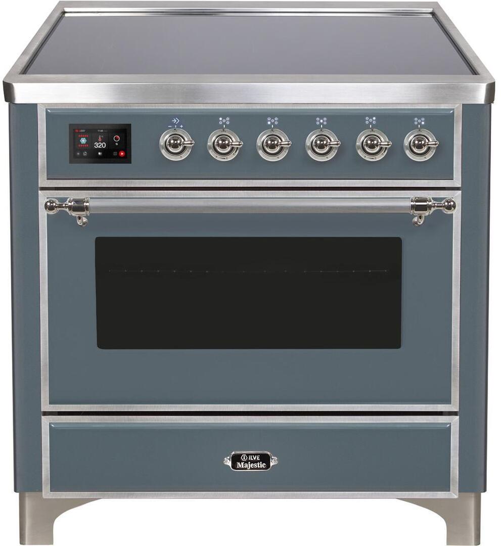 ILVE - 36" Magestic II Series Freestanding Electric Induction Range - Glass Door(s) - Warming Drawer ILVE - 36" Magestic II Series Freestanding Electric Induction Range - Glass Door(s) - Warming Drawer