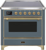 ILVE - 36" Magestic II Series Freestanding Electric Induction Range - Glass Door(s) - Warming Drawer ILVE - 36" Magestic II Series Freestanding Electric Induction Range - Glass Door(s) - Warming Drawer
