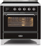 ILVE - 36" Magestic II Series Freestanding Electric Induction Range - Glass Door(s) - Warming Drawer ILVE - 36" Magestic II Series Freestanding Electric Induction Range - Glass Door(s) - Warming Drawer