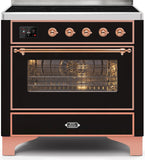 ILVE - 36" Magestic II Series Freestanding Electric Induction Range - Glass Door(s) - Warming Drawer ILVE - 36" Magestic II Series Freestanding Electric Induction Range - Glass Door(s) - Warming Drawer