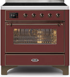 ILVE - 36" Magestic II Series Freestanding Electric Induction Range - Glass Door(s) - Warming Drawer ILVE - 36" Magestic II Series Freestanding Electric Induction Range - Glass Door(s) - Warming Drawer