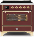 ILVE - 36" Magestic II Series Freestanding Electric Induction Range - Glass Door(s) - Warming Drawer ILVE - 36" Magestic II Series Freestanding Electric Induction Range - Glass Door(s) - Warming Drawer