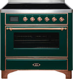 ILVE - 36" Magestic II Series Freestanding Electric Induction Range - Glass Door(s) - Warming Drawer ILVE - 36" Magestic II Series Freestanding Electric Induction Range - Glass Door(s) - Warming Drawer