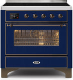 ILVE - 36" Magestic II Series Freestanding Electric Induction Range - Glass Door(s) - Warming Drawer ILVE - 36" Magestic II Series Freestanding Electric Induction Range - Glass Door(s) - Warming Drawer
