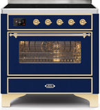 ILVE - 36" Magestic II Series Freestanding Electric Induction Range - Glass Door(s) - Warming Drawer ILVE - 36" Magestic II Series Freestanding Electric Induction Range - Glass Door(s) - Warming Drawer