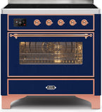 ILVE - 36" Magestic II Series Freestanding Electric Induction Range - Glass Door(s) - Warming Drawer ILVE - 36" Magestic II Series Freestanding Electric Induction Range - Glass Door(s) - Warming Drawer