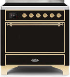 ILVE - 36" Magestic II Series Freestanding Electric Induction Range - Solid Door(s) - Warming Drawer ILVE - 36" Magestic II Series Freestanding Electric Induction Range - Solid Door(s) - Warming Drawer