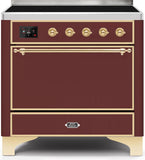 ILVE - 36" Magestic II Series Freestanding Electric Induction Range - Solid Door(s) - Warming Drawer ILVE - 36" Magestic II Series Freestanding Electric Induction Range - Solid Door(s) - Warming Drawer