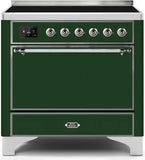 ILVE - 36" Magestic II Series Freestanding Electric Induction Range - Solid Door(s) - Warming Drawer ILVE - 36" Magestic II Series Freestanding Electric Induction Range - Solid Door(s) - Warming Drawer