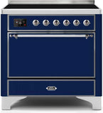 ILVE - 36" Magestic II Series Freestanding Electric Induction Range - Solid Door(s) - Warming Drawer ILVE - 36" Magestic II Series Freestanding Electric Induction Range - Solid Door(s) - Warming Drawer