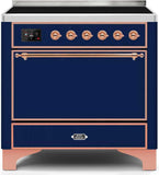 ILVE - 36" Magestic II Series Freestanding Electric Induction Range - Solid Door(s) - Warming Drawer ILVE - 36" Magestic II Series Freestanding Electric Induction Range - Solid Door(s) - Warming Drawer