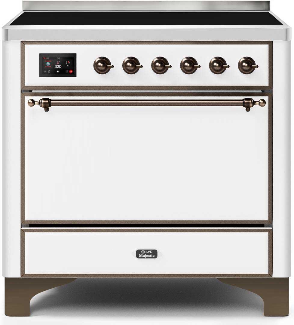ILVE - 36" Magestic II Series Freestanding Electric Induction Range - Solid Door(s) - Warming Drawer ILVE - 36" Magestic II Series Freestanding Electric Induction Range - Solid Door(s) - Warming Drawer
