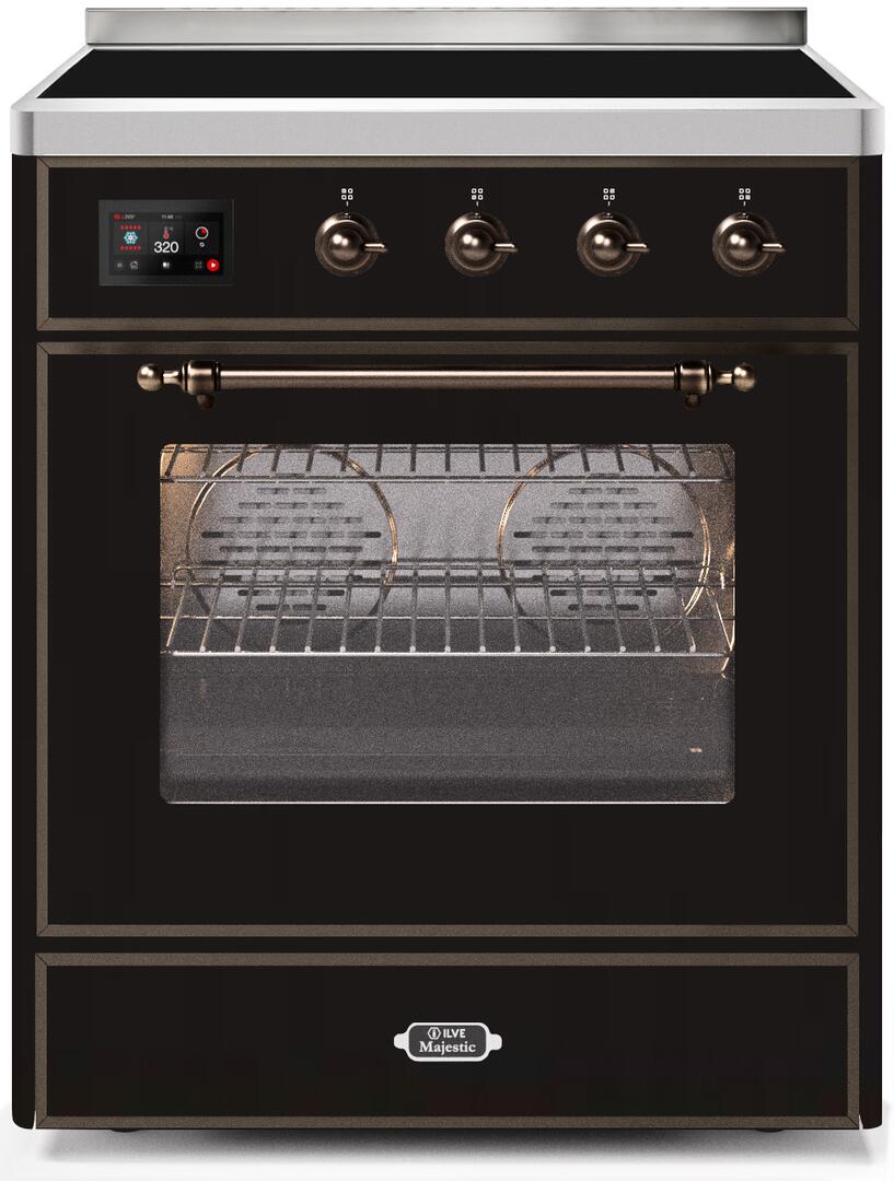 ILVE - 30" Magestic II Series Freestanding Electric Induction Range - Glass Door(s) ILVE - 30" Magestic II Series Freestanding Electric Induction Range - Glass Door(s)