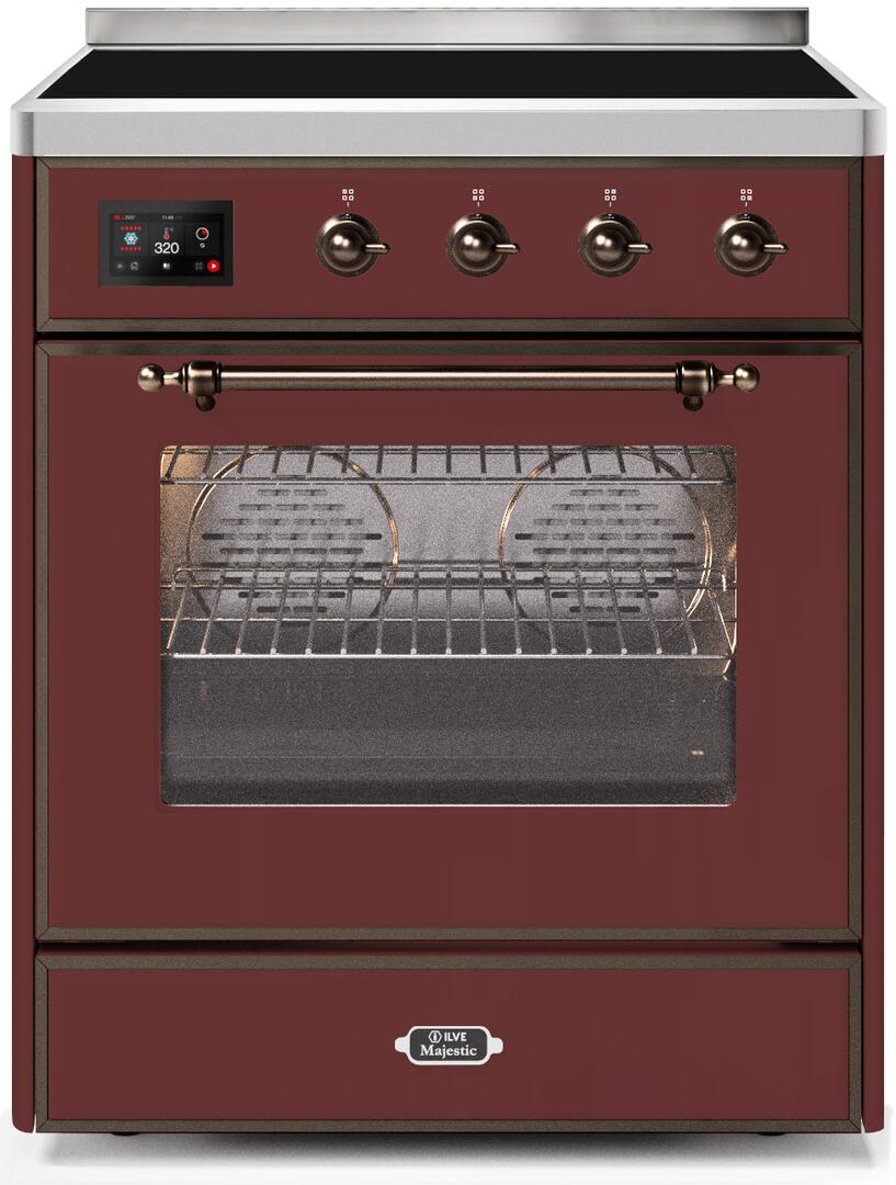 ILVE - 30" Magestic II Series Freestanding Electric Induction Range - Glass Door(s) ILVE - 30" Magestic II Series Freestanding Electric Induction Range - Glass Door(s)