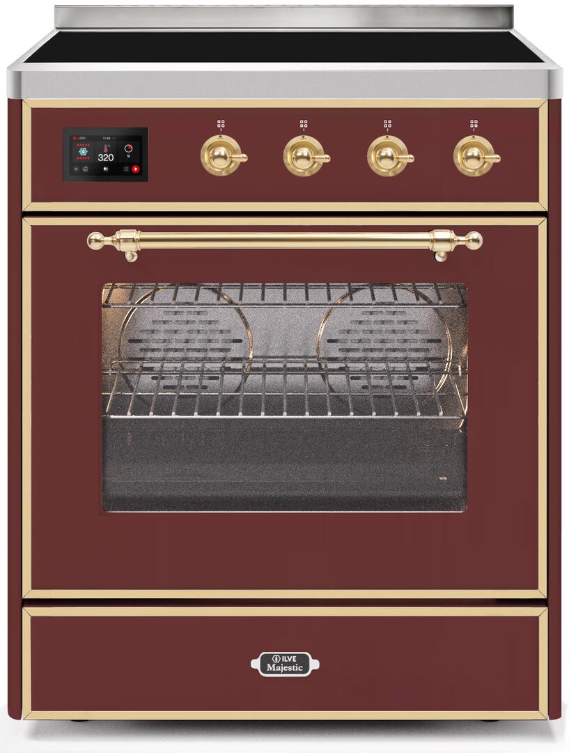 ILVE - 30" Magestic II Series Freestanding Electric Induction Range - Glass Door(s) ILVE - 30" Magestic II Series Freestanding Electric Induction Range - Glass Door(s)