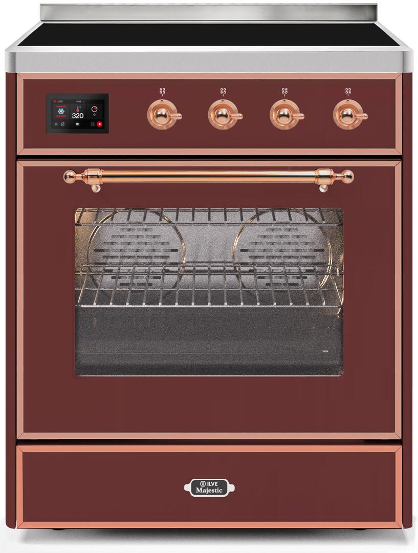 ILVE - 30" Magestic II Series Freestanding Electric Induction Range - Glass Door(s) ILVE - 30" Magestic II Series Freestanding Electric Induction Range - Glass Door(s)