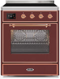ILVE - 30" Magestic II Series Freestanding Electric Induction Range - Glass Door(s) ILVE - 30" Magestic II Series Freestanding Electric Induction Range - Glass Door(s)