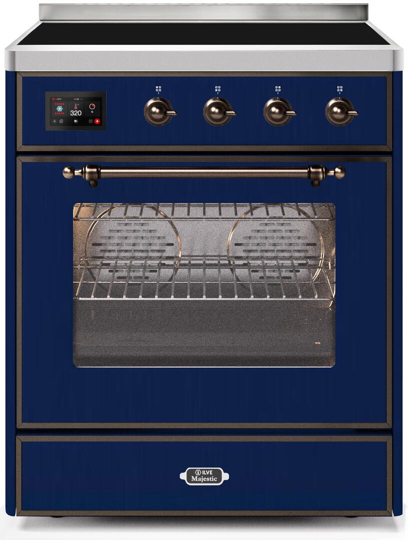 ILVE - 30" Magestic II Series Freestanding Electric Induction Range - Glass Door(s) ILVE - 30" Magestic II Series Freestanding Electric Induction Range - Glass Door(s)