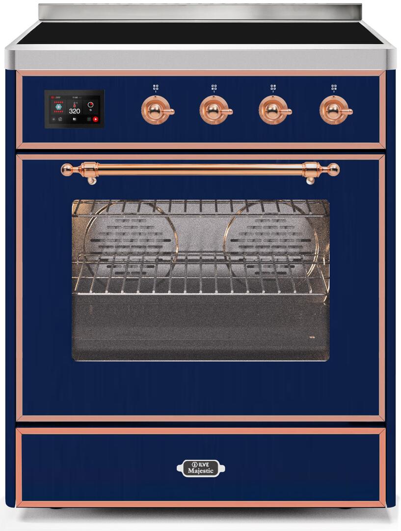 ILVE - 30" Magestic II Series Freestanding Electric Induction Range - Glass Door(s) ILVE - 30" Magestic II Series Freestanding Electric Induction Range - Glass Door(s)
