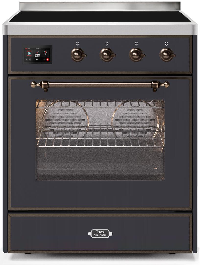 ILVE - 30" Magestic II Series Freestanding Electric Induction Range - Glass Door(s) ILVE - 30" Magestic II Series Freestanding Electric Induction Range - Glass Door(s)