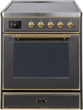 ILVE - 30" Magestic II Series Freestanding Electric Induction Range - Glass Door(s) ILVE - 30" Magestic II Series Freestanding Electric Induction Range - Glass Door(s)