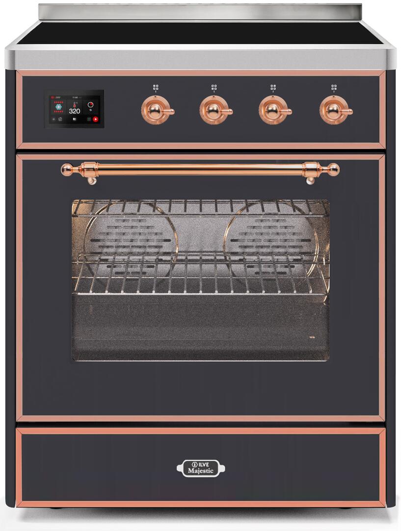 ILVE - 30" Magestic II Series Freestanding Electric Induction Range - Glass Door(s) ILVE - 30" Magestic II Series Freestanding Electric Induction Range - Glass Door(s)