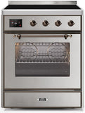 ILVE - 30" Magestic II Series Freestanding Electric Induction Range - Glass Door(s) ILVE - 30" Magestic II Series Freestanding Electric Induction Range - Glass Door(s)