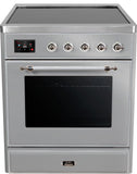 ILVE - 30" Magestic II Series Freestanding Electric Induction Range - Glass Door(s) ILVE - 30" Magestic II Series Freestanding Electric Induction Range - Glass Door(s)