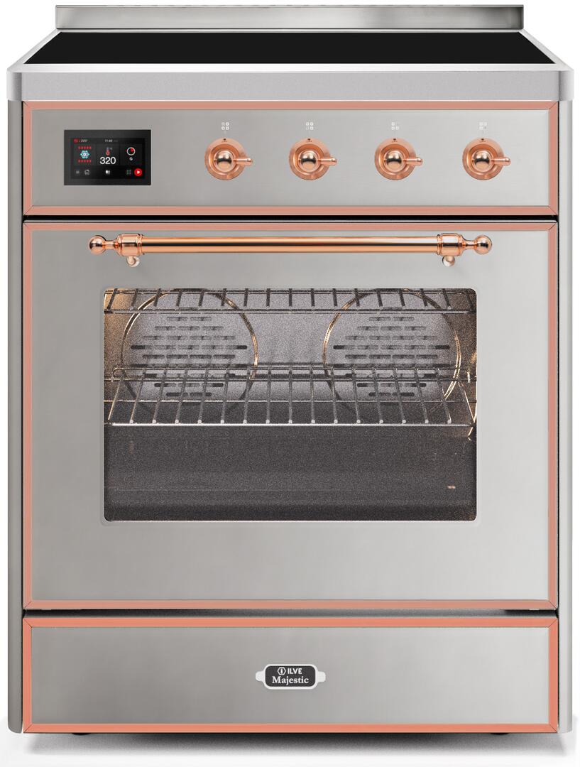 ILVE - 30" Magestic II Series Freestanding Electric Induction Range - Glass Door(s) ILVE - 30" Magestic II Series Freestanding Electric Induction Range - Glass Door(s)