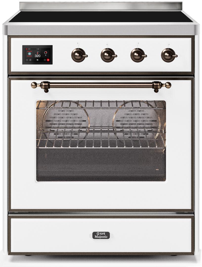 ILVE - 30" Magestic II Series Freestanding Electric Induction Range - Glass Door(s) ILVE - 30" Magestic II Series Freestanding Electric Induction Range - Glass Door(s)