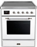 ILVE - 30" Magestic II Series Freestanding Electric Induction Range - Glass Door(s) ILVE - 30" Magestic II Series Freestanding Electric Induction Range - Glass Door(s)