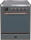 ILVE - 30" Magestic II Series Freestanding Electric Induction Range - Solid Door(s) ILVE - 30" Magestic II Series Freestanding Electric Induction Range - Solid Door(s)