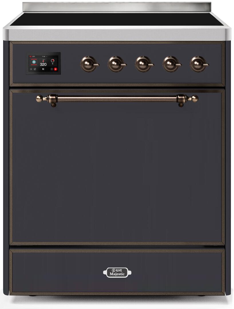ILVE - 30" Magestic II Series Freestanding Electric Induction Range - Solid Door(s) ILVE - 30" Magestic II Series Freestanding Electric Induction Range - Solid Door(s)