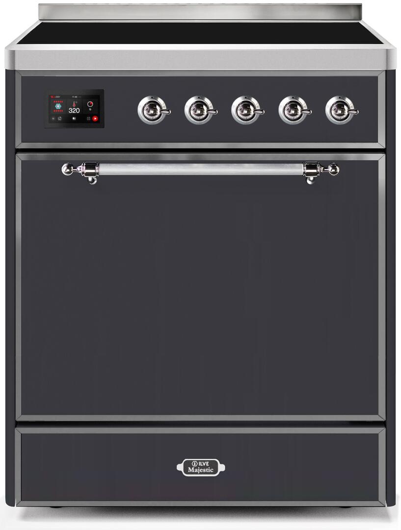 ILVE - 30" Magestic II Series Freestanding Electric Induction Range - Solid Door(s) ILVE - 30" Magestic II Series Freestanding Electric Induction Range - Solid Door(s)